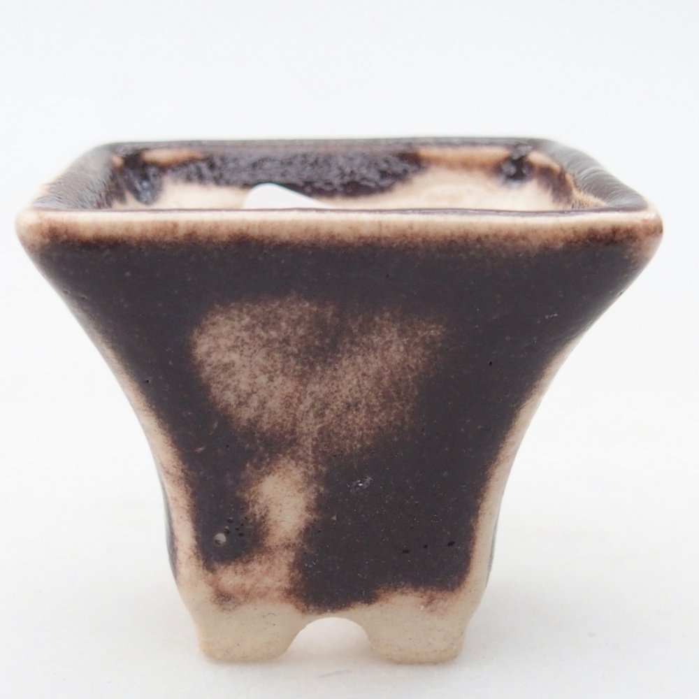 Mini bonsai bowl 4 x 4 x 3,5 cm, brown