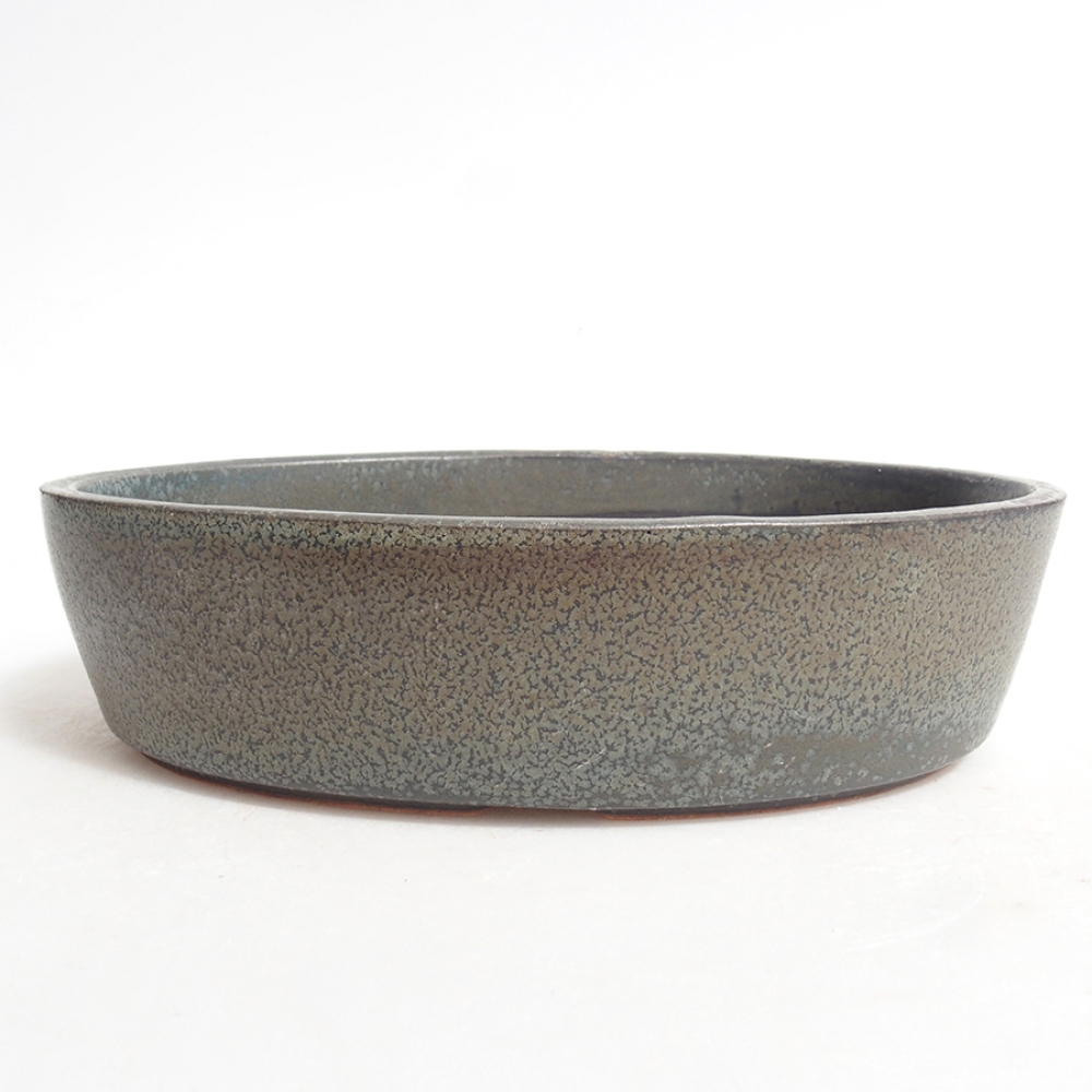 Ceramic bonsai bowl 16,5 x 11 x 4 cm, color gray