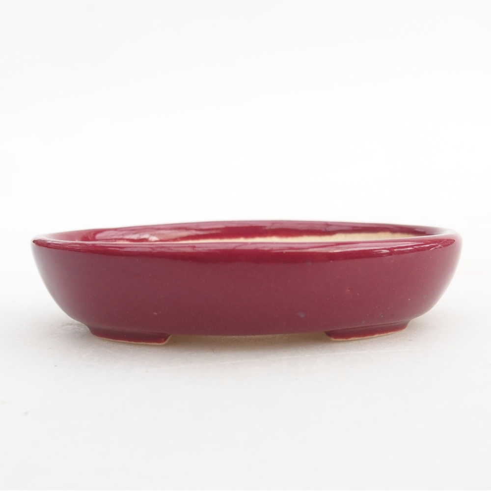 Mini bonsai bowl 8 x 6 x 2 cm, burgundy