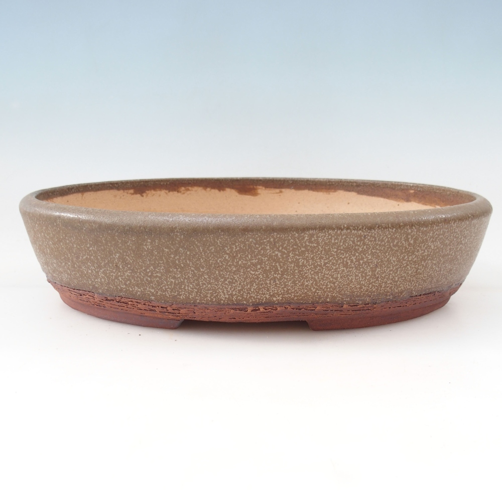 Bonsai bowl 33 x 24,5 x 7,5 cm , colour brown