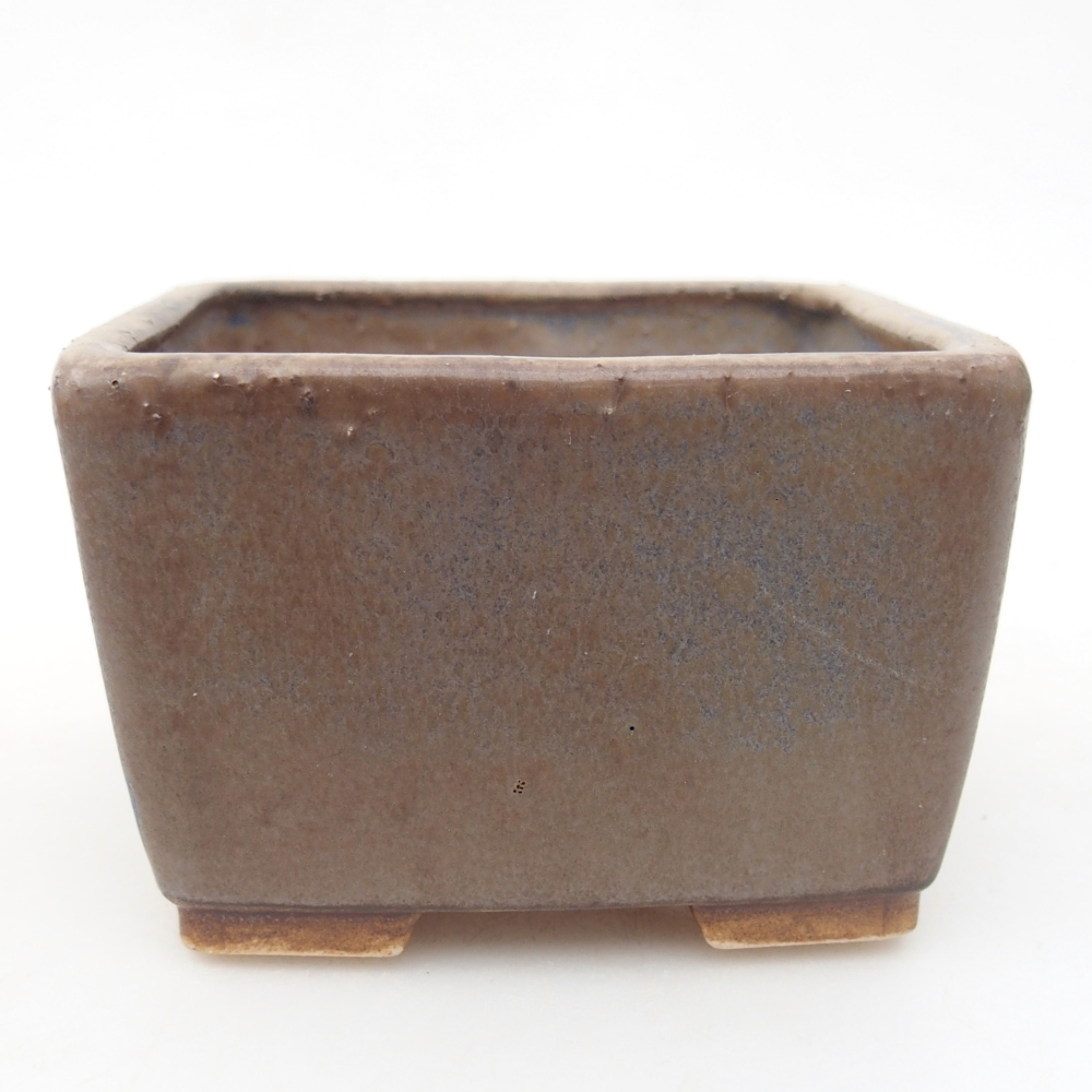 Ceramic bonsai bowl 8,5 x 8,5 x 5,5 cm, colour blue