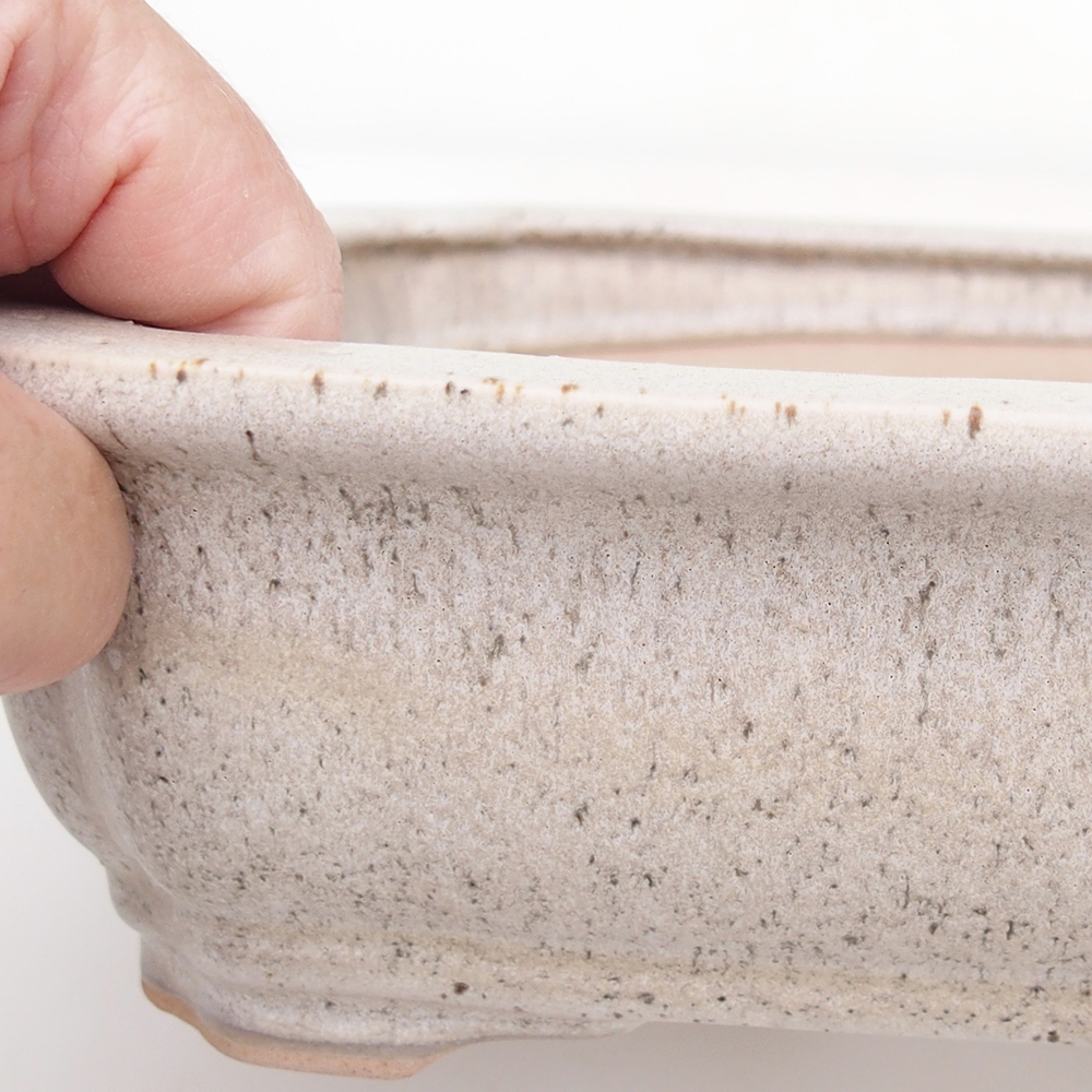 Bonsai bowl H20 - 26,5 x 21,5 x 6,5 cm. - beige