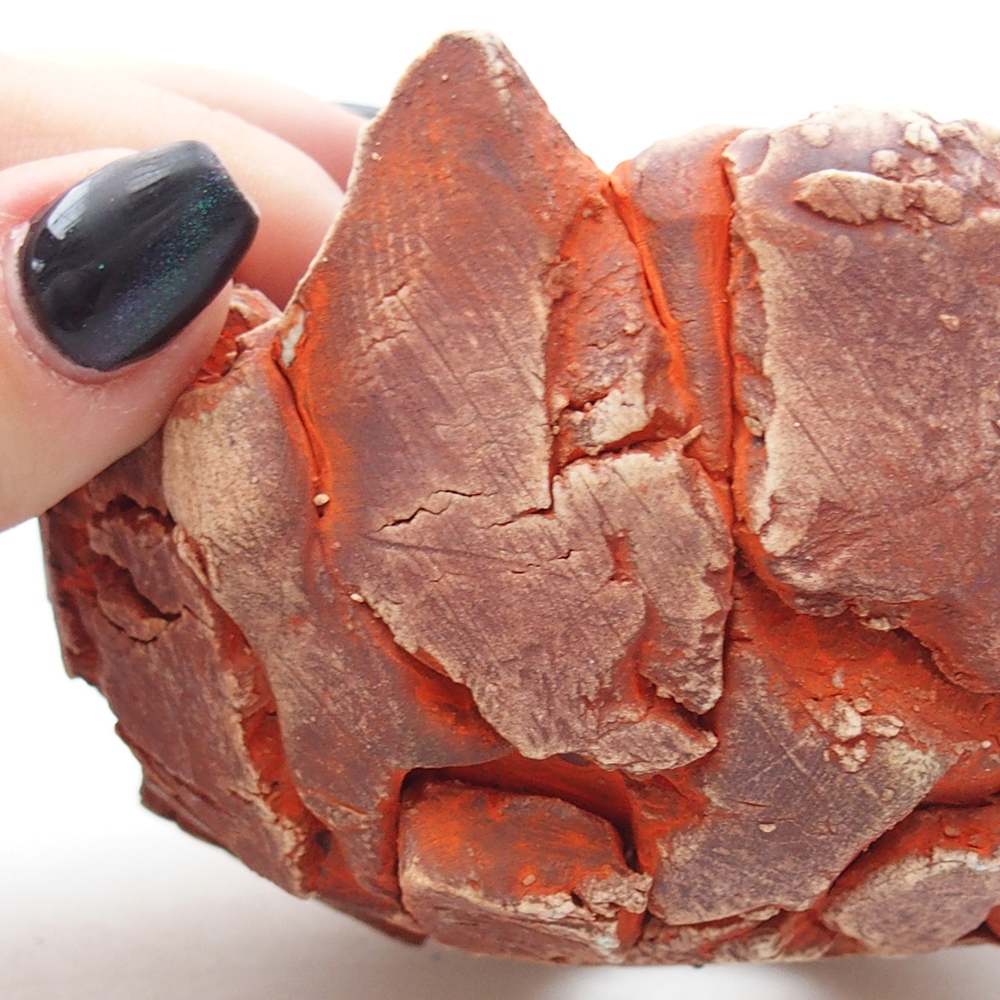 Ceramic Shell 11 x 11 x 6,5 cm , colour orange