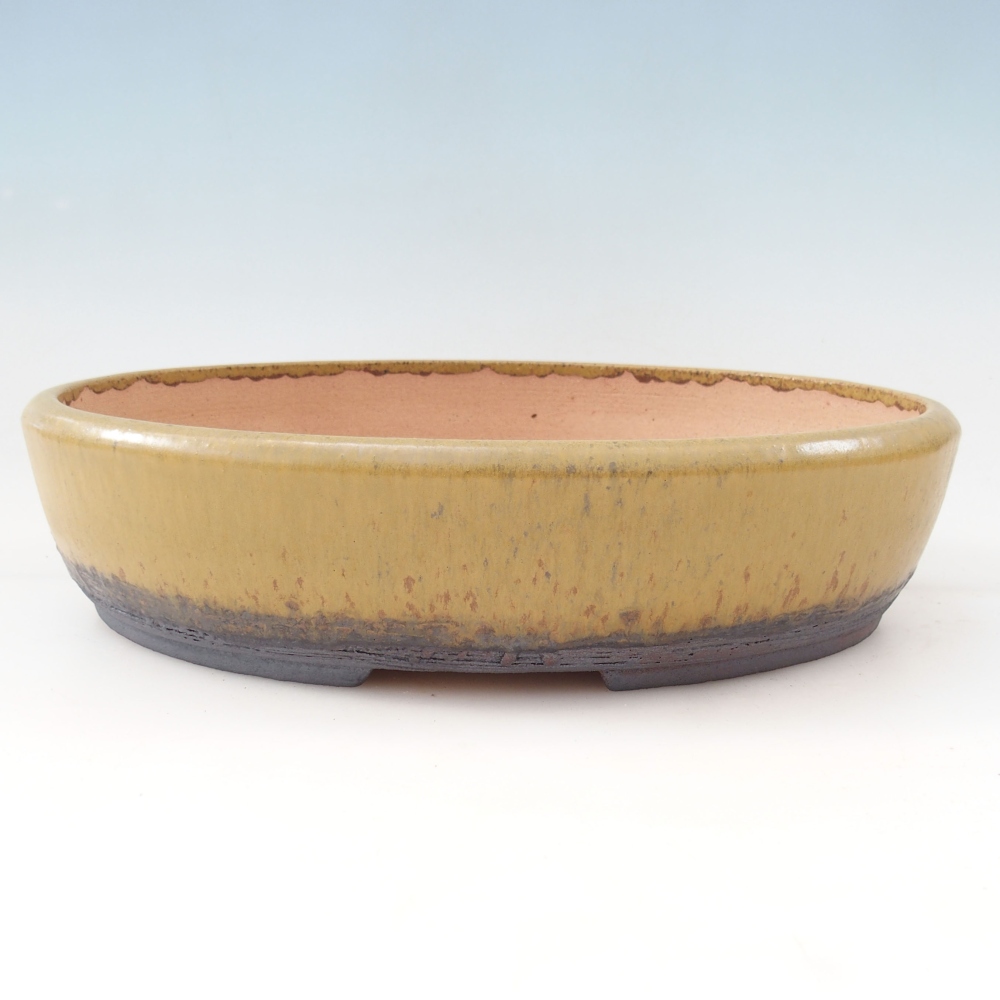 Bonsai bowl 32 x 25 x 7,5 cm , colour yellow