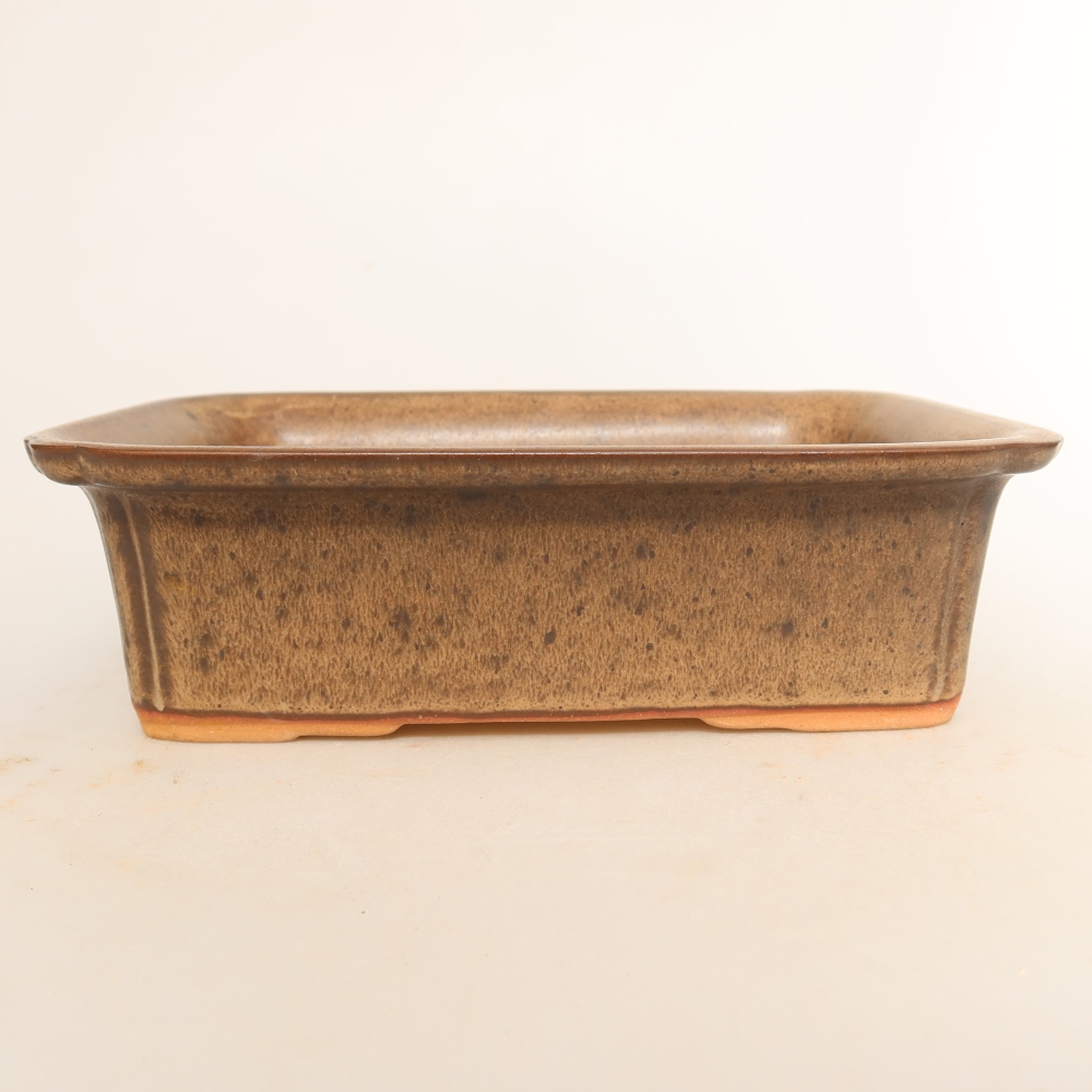 Ceramic Bowl, 20 x 15.5 x 5.5 cm, brown