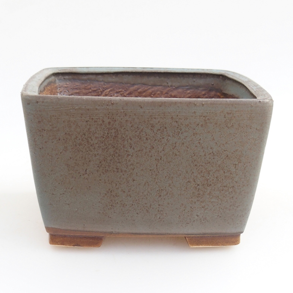 Ceramic bonsai bowl 15 x 15 x 9,5 cm, color blau
