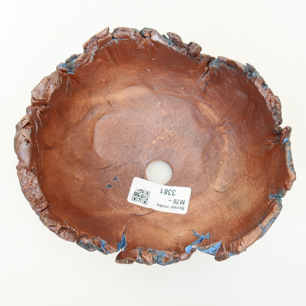 Ceramic Shell, 14.5 x 13 x 8.5 cm, blue