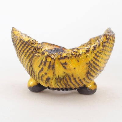 Ceramic shell 7 x 7 x 5.5 cm, color yellow - 1