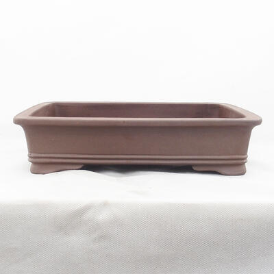 Bonsai bowl 40 x 32 x 9.5 cm, color brown - 1