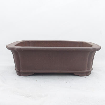 Bonsai bowl 30 x 24 x 9.5 cm, color brown - 1