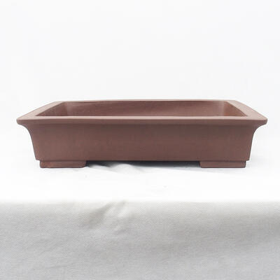 Bonsai bowl 46 x 35 x 9.5 cm, color brown - 1