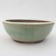 Ceramic bonsai bowl 16 x 16 x 5,5 cm, color green - 1/4