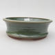 Ceramic bonsai bowl 16 x 16 x 5 cm, color green - 1/4