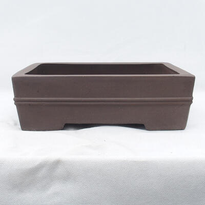 Bonsai bowl 31 x 24 x 10 cm, color brown - 1