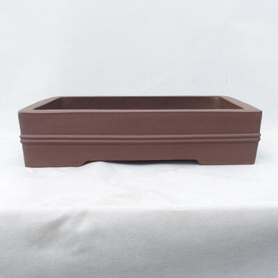 Bonsai bowl 41 x 30 x 9 cm, color brown - 1