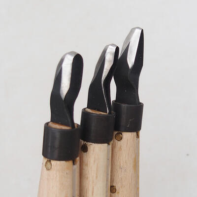 Set of 3 chisels in a leather case - NO1, NO13, NO16 - 1