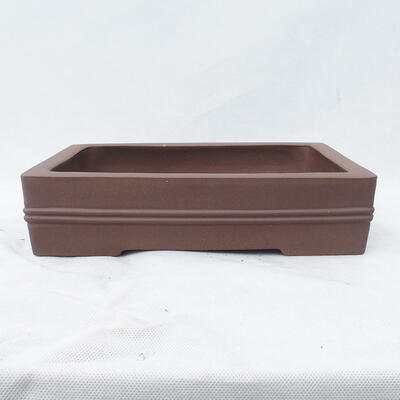 Bonsai bowl 30 x 24 x 7 cm, color brown - 1