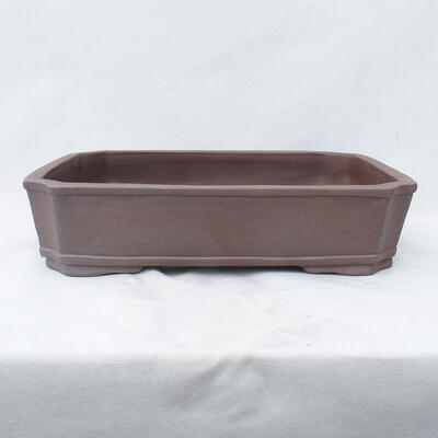 Bonsai bowl 45 x 35 x 10 cm, color brown - 1