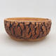 Ceramic bonsai bowl 18 x 18 x 6.5 cm, cracked color - 1/4
