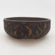 Ceramic bonsai bowl 19 x 19 x 7 cm, color cracked - 1/4