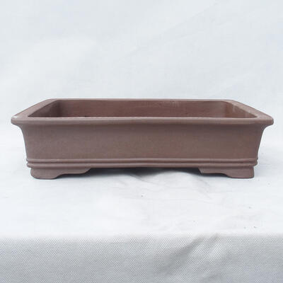 Bonsai bowl 40 x 31 x 10 cm, color brown - 1