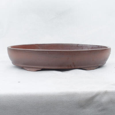 Bonsai bowl 41 x 28 x 7.5 cm, color brown - 1