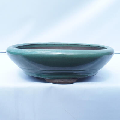 Bonsai bowl 35 x 35 x 10 cm color green - 1