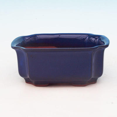 Ceramic bonsai bowl H 01 - 12 x 9 x 5 cm, blue - 12 x 9 x 5 cm - 1