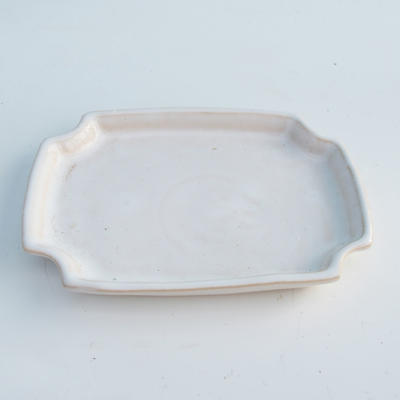 Bonsai tray H 01 - 11,5 x 8,5 x 1 cm, white - 11.5 x 8.5 x 1 cm - 1