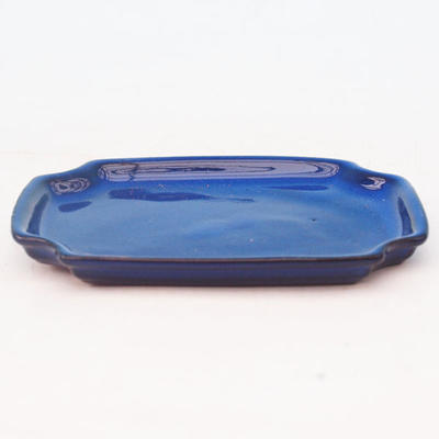 Bonsai tray H 01 - 11,5 x 8,5 x 1 cm, blue - 11.5 x 8.5 x 1 cm - 1