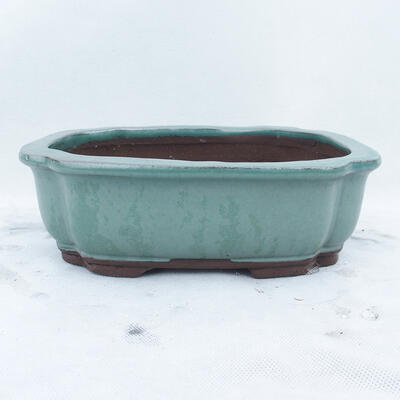 Bonsai bowl 24 x 19 x 7 cm, color green - 1