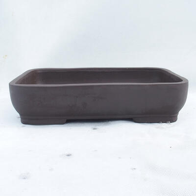 Bonsai bowl 30 x 21 x 7 cm, color brown - 1