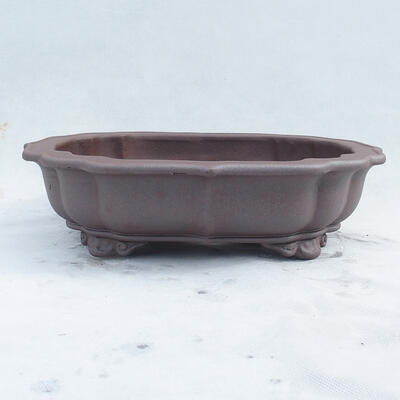 Bonsai bowl 34 x 27 x 9 cm, color brown - 1