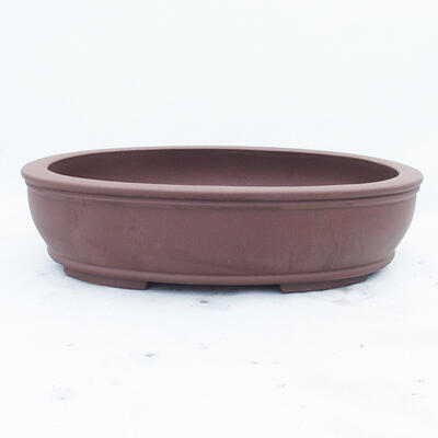 Bonsai bowl 35 x 28 x 8.5 cm, color brown - 1