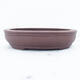 Bonsai bowl 21 x 18 x 4.5 cm, brown color - 1/7