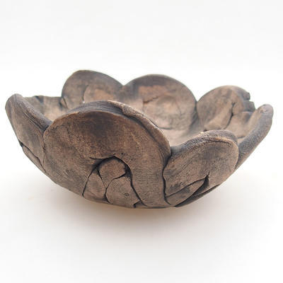 Ceramic Shell 12 x 12 x 6 cm, gray color - 1