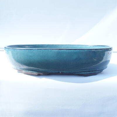 Bonsai bowl 41 x 29 x 10 cm color blue - 1