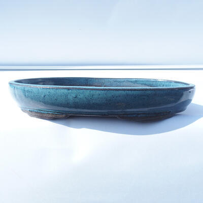 Bonsai bowl 30 x 20 x 5 cm color blue - 1