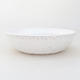 Ceramic bonsai bowl 17 x 17 x 4,5 cm, color white - 1/4