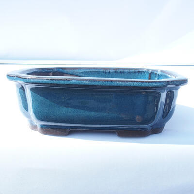 Bonsai bowl 24 x 18.5 x 8 cm color blue - 1