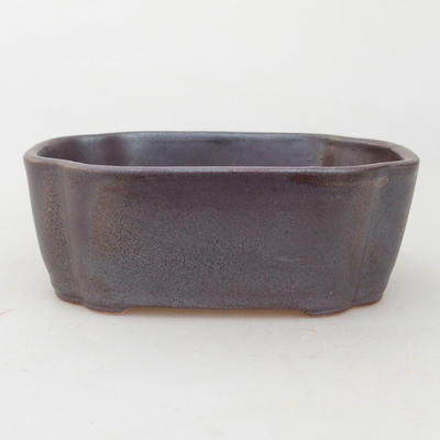 Ceramic bonsai bowl 12.5 x 10 x 4.5 cm, color brown - 1
