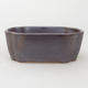 Ceramic bonsai bowl 12.5 x 10 x 4.5 cm, color brown - 1/4