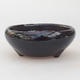 Ceramic bonsai bowl 11,5 x 11,5 x 4,5 cm, brown color - 1/4