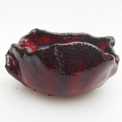 Ceramic Shell 8 x 6,5 x 5,5 cm, red color - 1