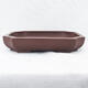 Bonsai bowl 36 x 30 x 6.5 cm, color brown - 1/7