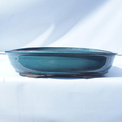 Bonsai bowl 43 x 29 x 9 cm color blue - 1