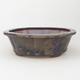 Ceramic bonsai bowl 26 x 26 x 8 cm, brown-blue color - 1/4