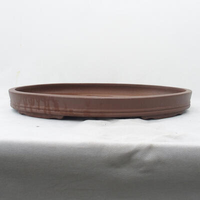 Bonsai bowl 51 x 36 x 5.5 cm, color brown - 1
