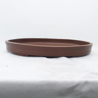 Bonsai bowl 43 x 30 x 5 cm, color brown - 1