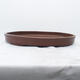 Bonsai bowl 43 x 30 x 5 cm, color brown - 1/7